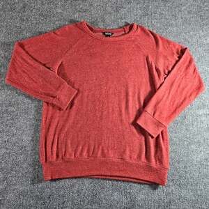 Buffalo David Bitton Sweater Mens M Red Lightweight Soft Long Sleeve Pullover